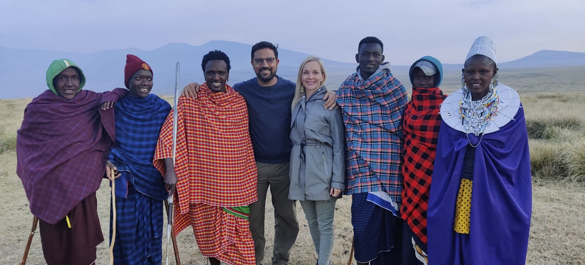 Walking with Maasai Warriors